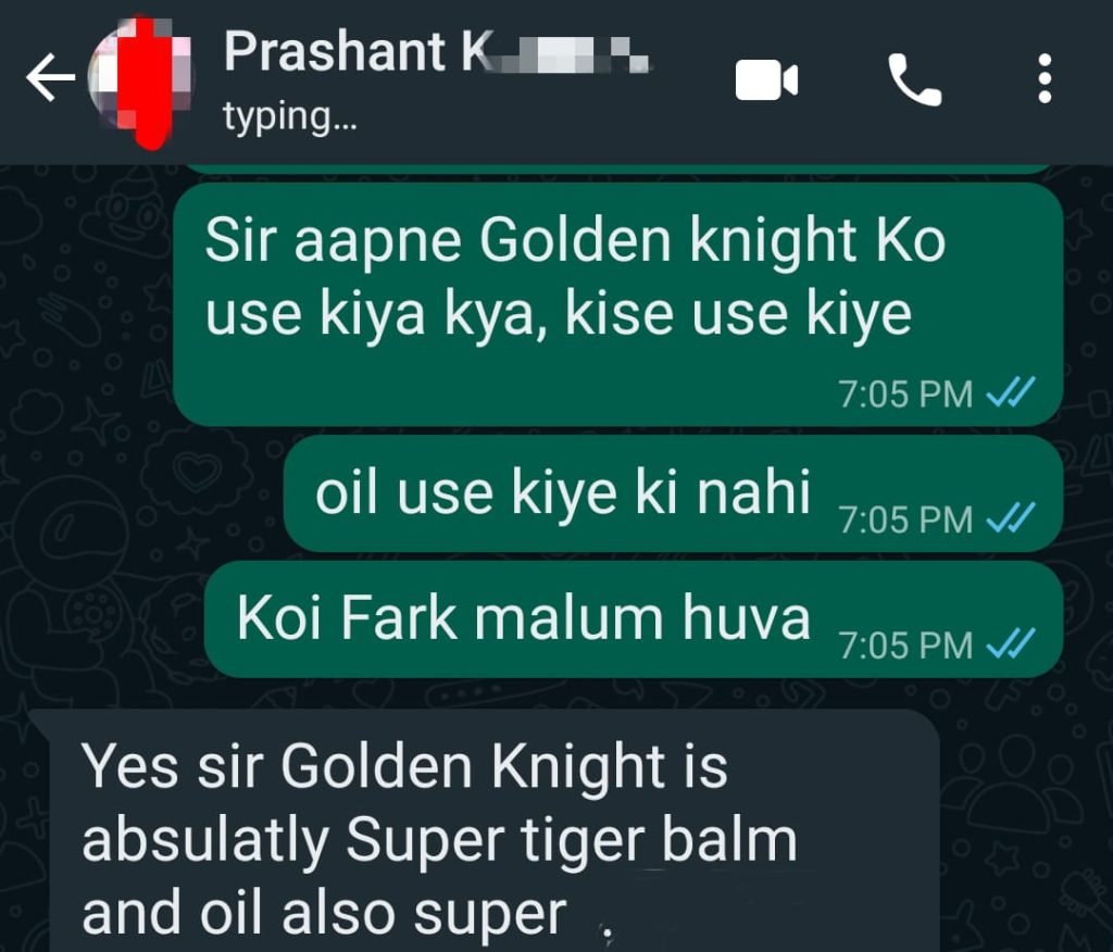 golden knight stamina prash review